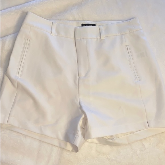 classy white shorts